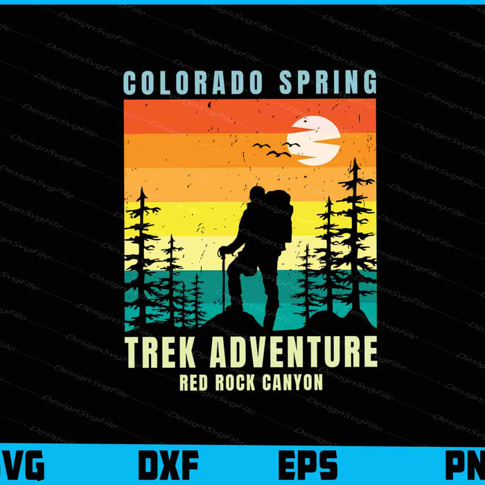 Colorado Spring Trek Aadventure Red Rock Canyon SVG