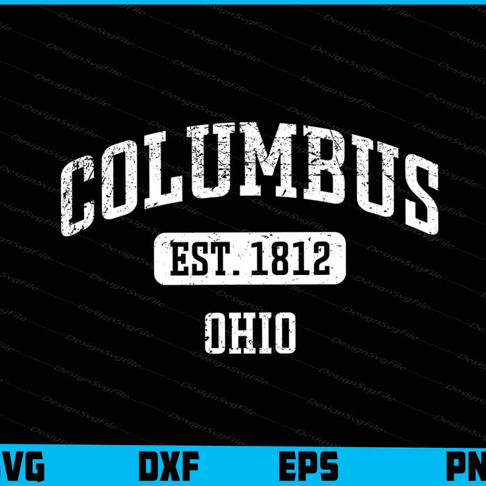 Columbus Ohio OH Vintage SVG