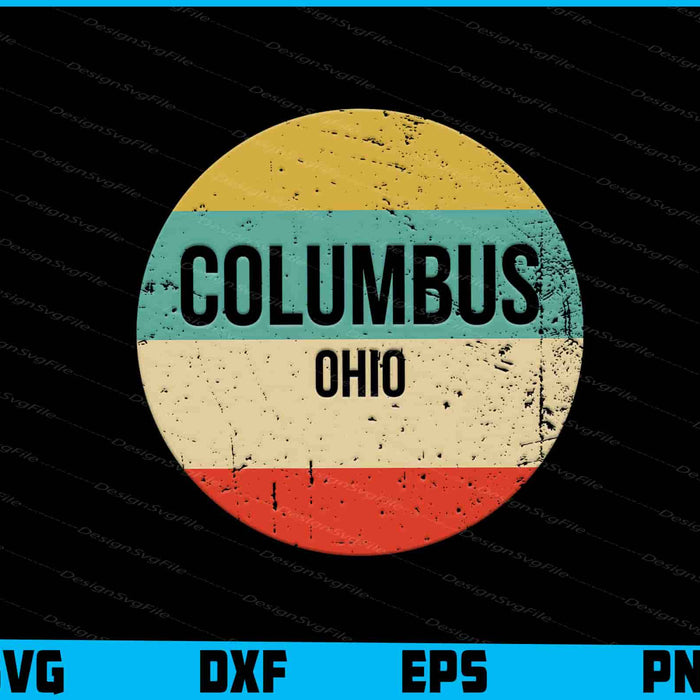 Columbus Ohio Shirt Vintage SVG