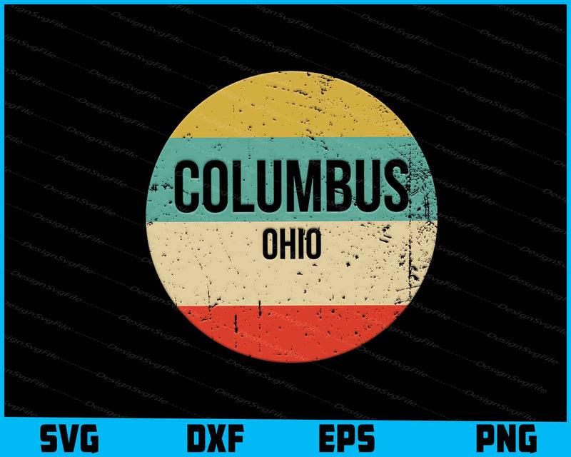 Columbus Ohio Shirt Vintage SVG