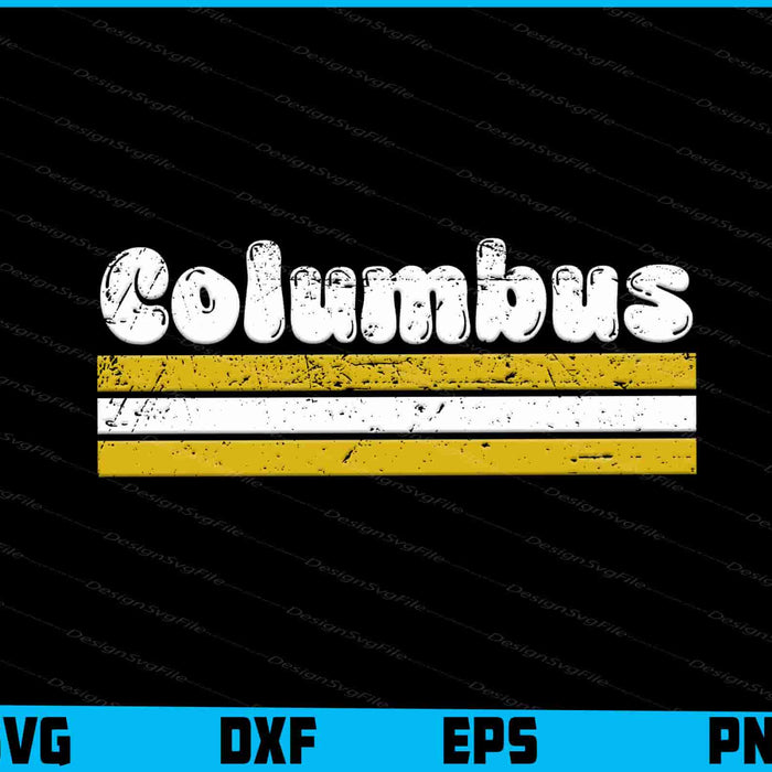 Columbus Soccer Vintage City SVG