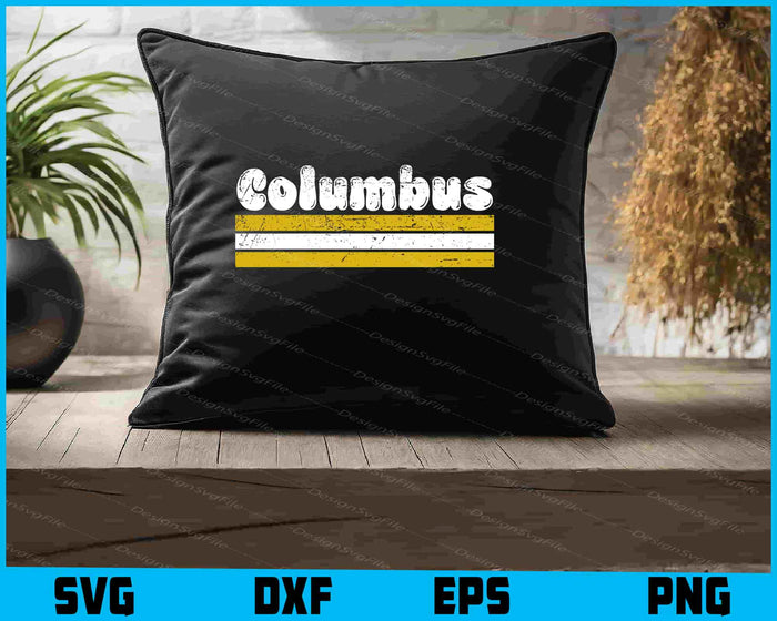 Columbus Soccer Vintage City SVG