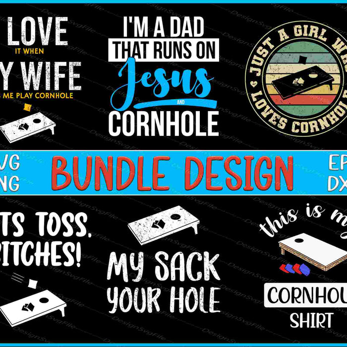 Cornhole Bundle SVG, Jesus PNG