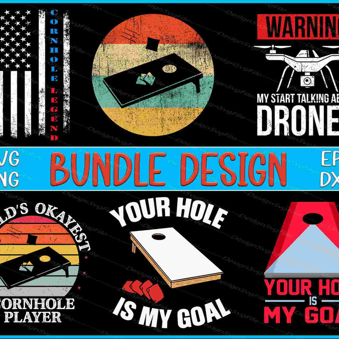 Cornhole Bundle SVG, USA American PNG