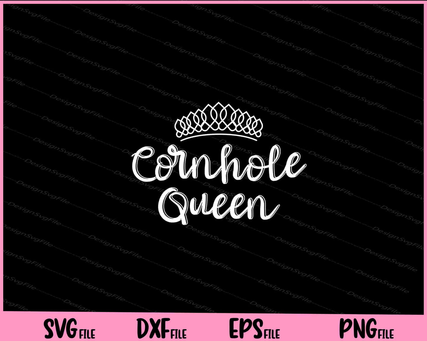 Cornhole Queen Svg Cutting Printable Files  - Premium Cutting Files in SVG, PNG & EPS Formats - Premium SVG Cutting Files for Crafts