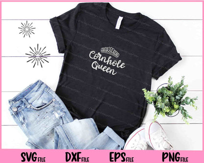 Cornhole Queen Svg Cutting Printable Files  - Premium Cutting Files in SVG, PNG & EPS Formats - Premium SVG Cutting Files for Crafts