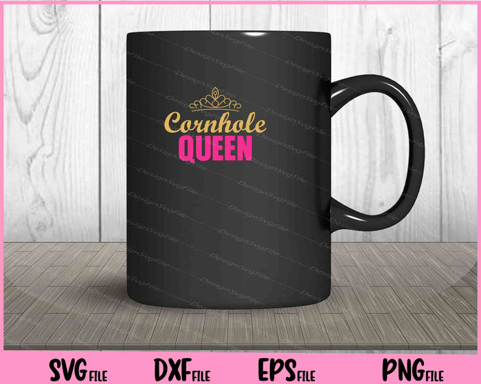 Cornhole Queen Svg Cutting Printable Files  - Premium Cutting Files in SVG, PNG & EPS Formats - Premium SVG Cutting Files for Crafts