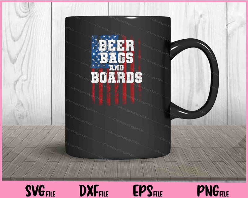 Cornhole SVG Beer Bags and Boards mug