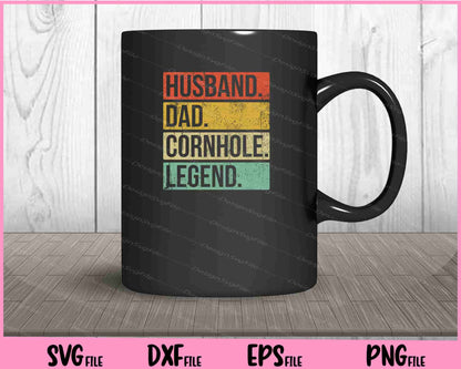 Cornhole Vintage Husband Dad Legend Svg Cutting Printable Files  - Premium Cutting Files in SVG, PNG & EPS Formats - Premium SVG Cutting Files for Crafts