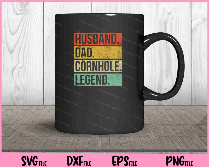 Cornhole Vintage Husband Dad Legend mug