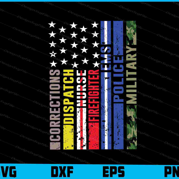 Corrections Nurse Police Military SVG