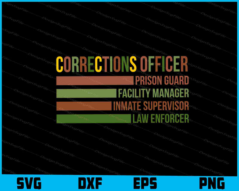 Corrections Officer SVG, Facility Manager Tshirt