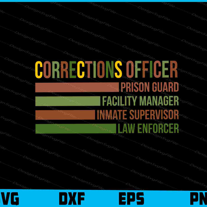 Corrections Officer SVG, Facility Manager Tshirt