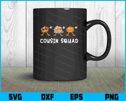 Cousin Squad SVG Pumpkin PNG Printable File  - Premium Cutting Files in SVG, PNG & EPS Formats - Premium SVG Cutting Files for Crafts