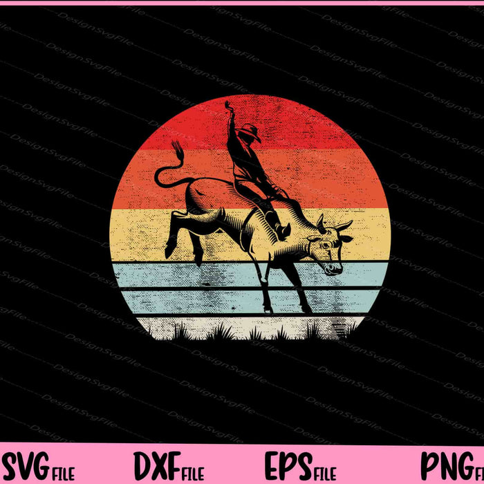 Cowboy Western Rider Gift Vintage Svg Cutting Printable Files  - Premium Cutting Files in SVG, PNG & EPS Formats - Premium SVG Cutting Files for Crafts