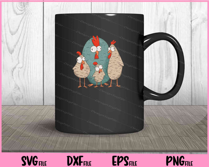 Crazy Chicken funny mug