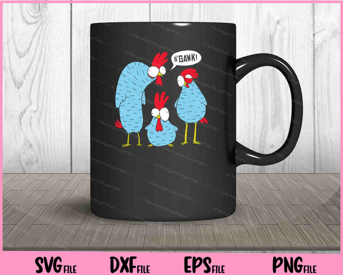Crazy Chickens Funny Svg Cutting Printable Files  - Premium Cutting Files in SVG, PNG & EPS Formats - Premium SVG Cutting Files for Crafts