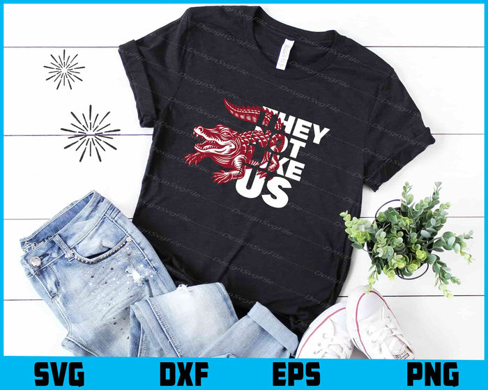 Crocodile SVG, They Not Like Us
