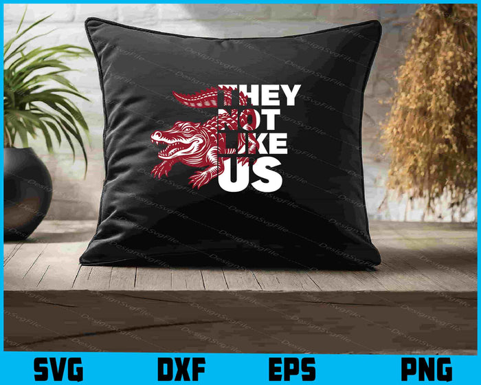 Crocodile SVG, They Not Like Us