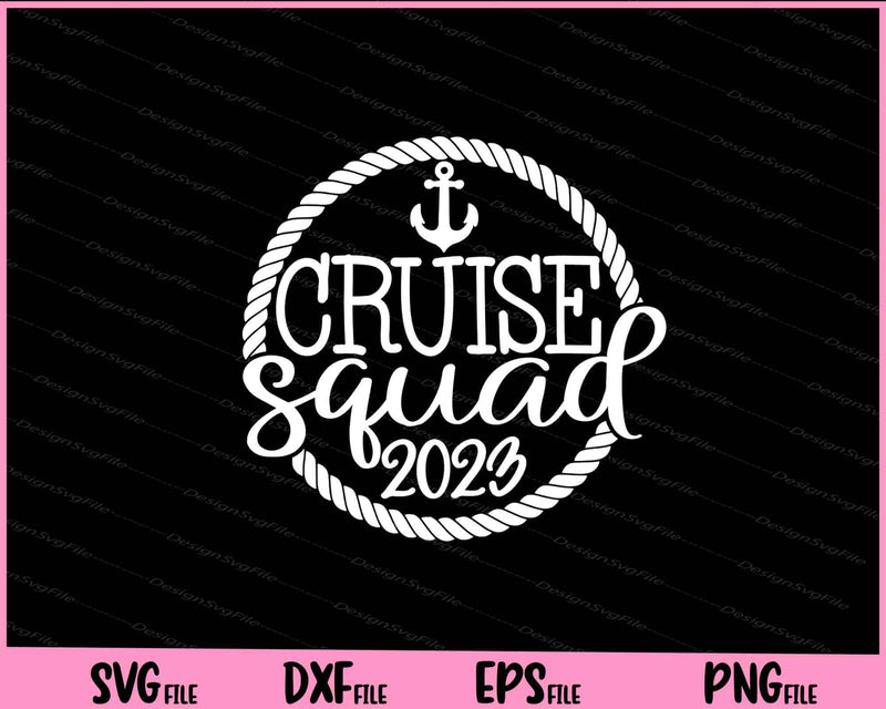 Cruise Squad 2023 ship svg