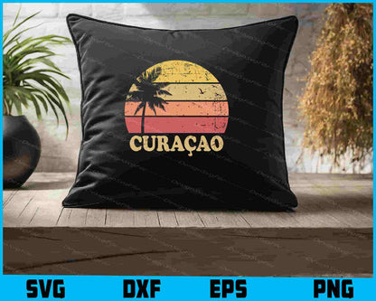 Curaçao Vintage 70s Retro SVG