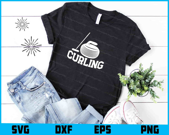 Curling SVG