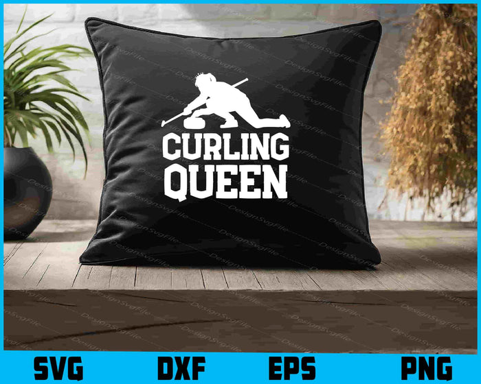 Curling Queen SVG