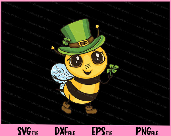 Cute Irish Bee St Paddy's Day svg