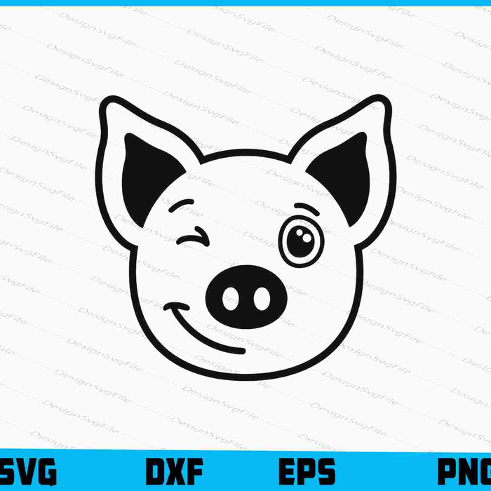 Cute Pig SVG, Farmer PNG