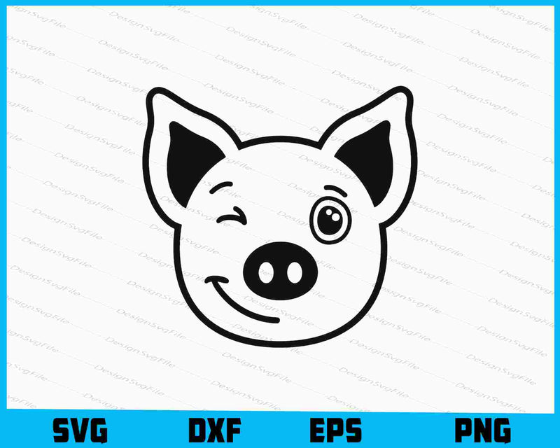 Cute Pig SVG, Farmer PNG
