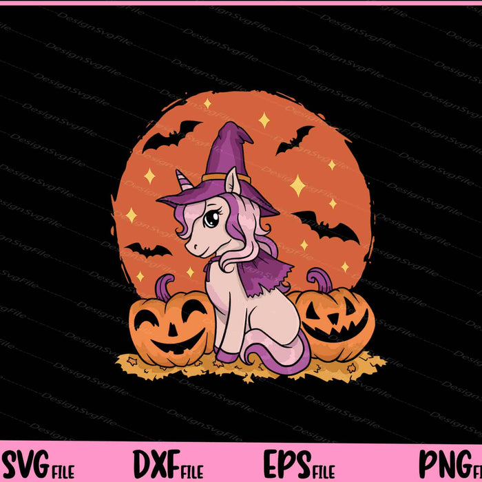 Cute Unicorn Halloween Funny Svg Cutting Printable Files  - Premium Cutting Files in SVG, PNG & EPS Formats - Premium SVG Cutting Files for Crafts