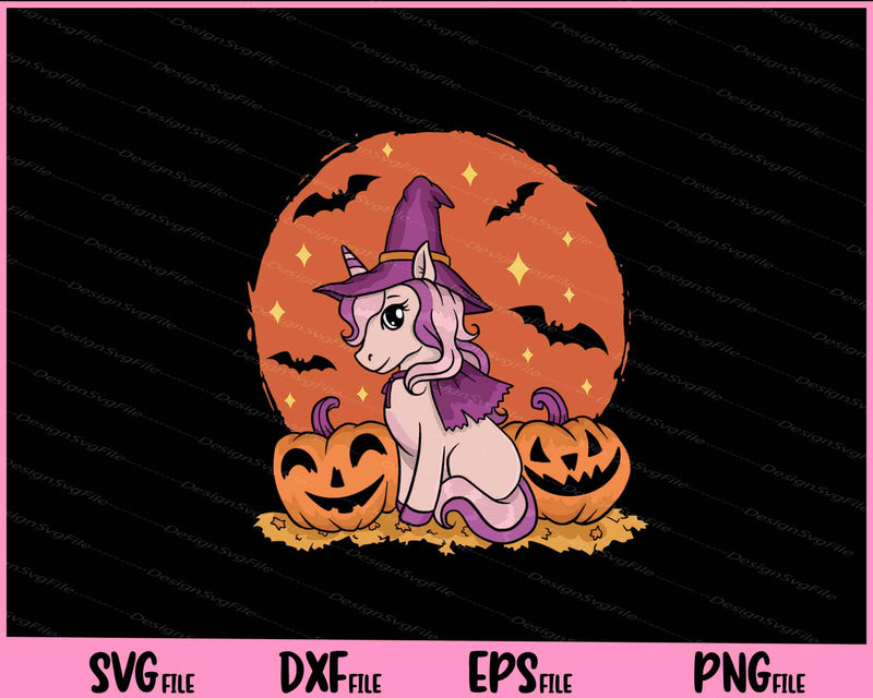 Cute Unicorn Halloween Funny svg