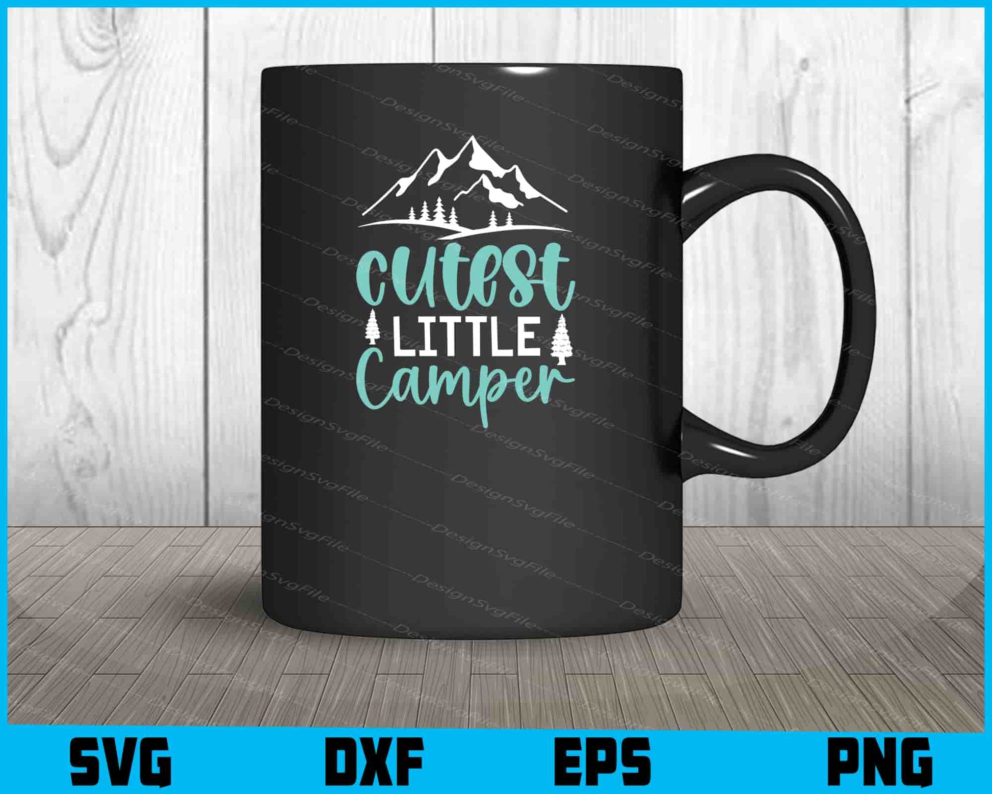 Cutest Little Camper SVG PNG Digital Printable File  - Premium Cutting Files in SVG, PNG & EPS Formats - Premium SVG Cutting Files for Crafts