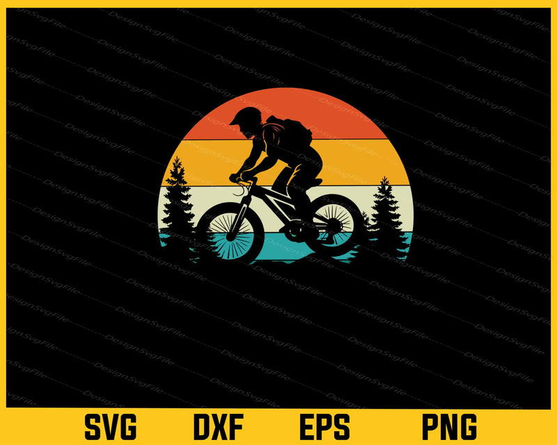 Cycling Retro Vintage Svg Cutting Printable File