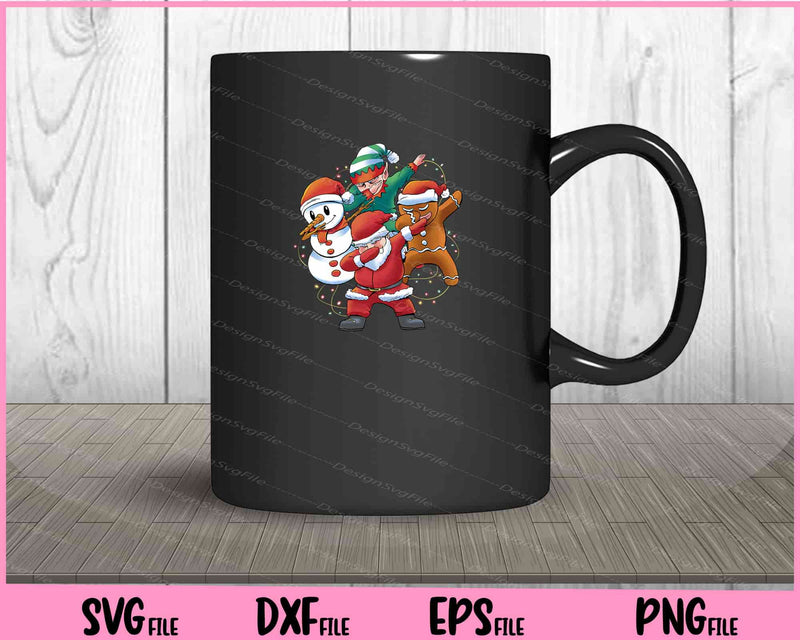 Dabbing Christmas Characters And Lights Svg Cutting Printable Files  - Premium Cutting Files in SVG, PNG & EPS Formats - Premium SVG Cutting Files for Crafts