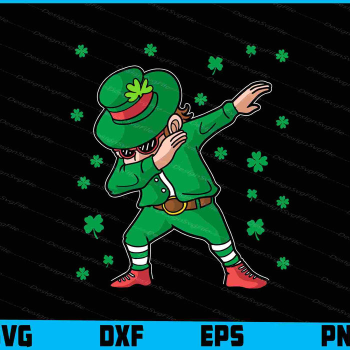 Dabbing Leprechaun Funny St Patricks Day SVG