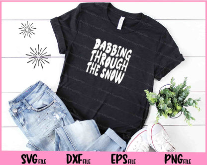 Dabbing Through the Snow Christmas Svg Cutting Printable Files  - Premium Cutting Files in SVG, PNG & EPS Formats - Premium SVG Cutting Files for Crafts