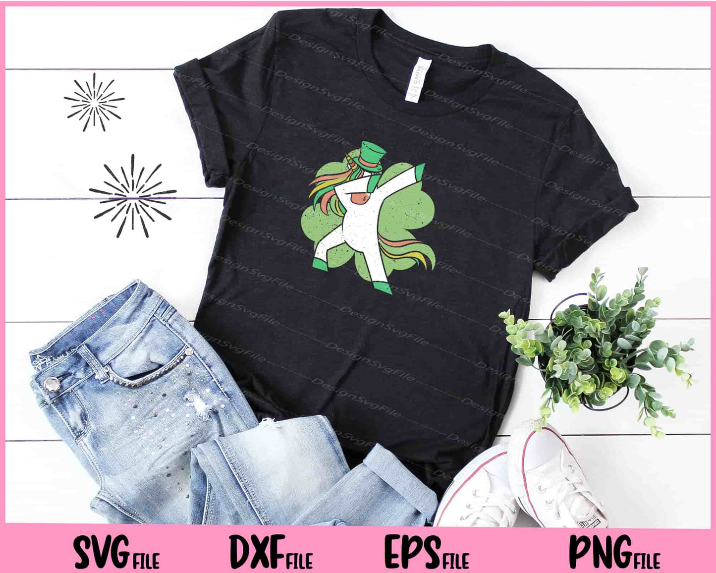 Dabbing Unicorn St Patrick's Day Svg Cutting Printable Files  - Premium Cutting Files in SVG, PNG & EPS Formats - Premium SVG Cutting Files for Crafts