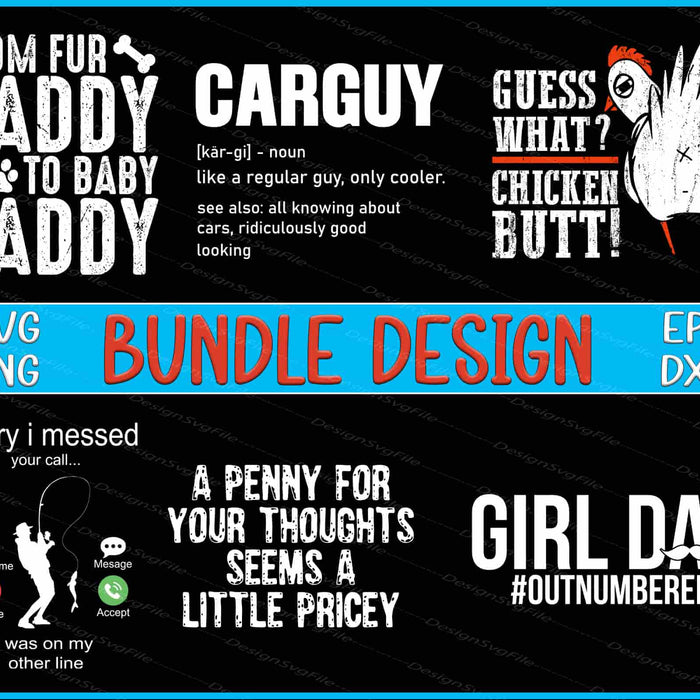 Dad Bundle SVG, Fathers Day PNG