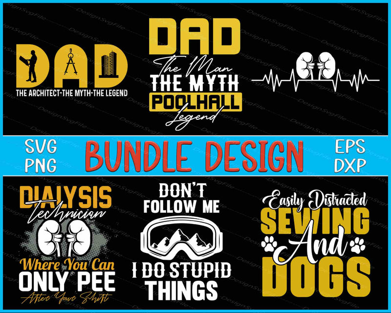 Dad Bundle SVG, Technician PNG