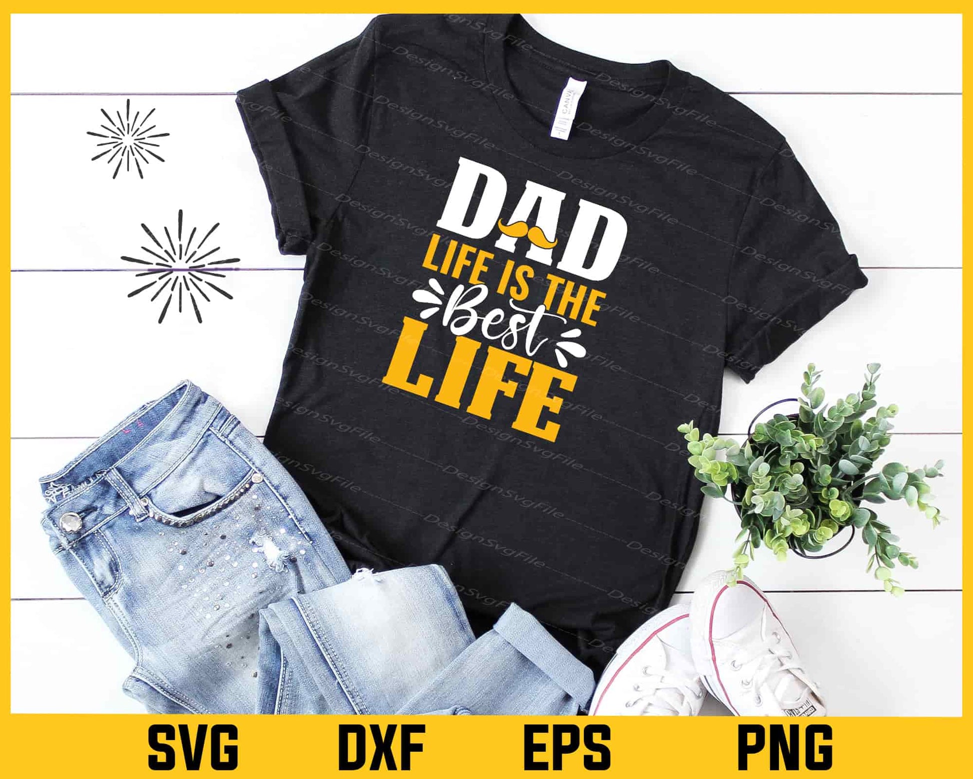 Dad Life Is Best Life Fathers Day Svg Cutting Printable File  - Premium Cutting Files in SVG, PNG & EPS Formats - Premium SVG Cutting Files for Crafts