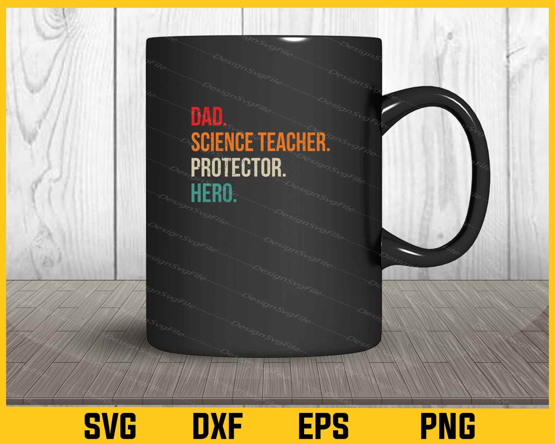 Dad Science Teacher Protector Hero Svg Cutting Printable File  - Premium Cutting Files in SVG, PNG & EPS Formats - Premium SVG Cutting Files for Crafts