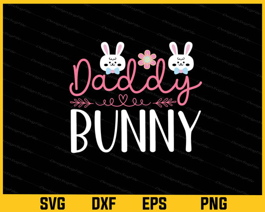 Daddy Bunny Svg Cutting Printable File  - Premium Cutting Files in SVG, PNG & EPS Formats - Premium SVG Cutting Files for Crafts