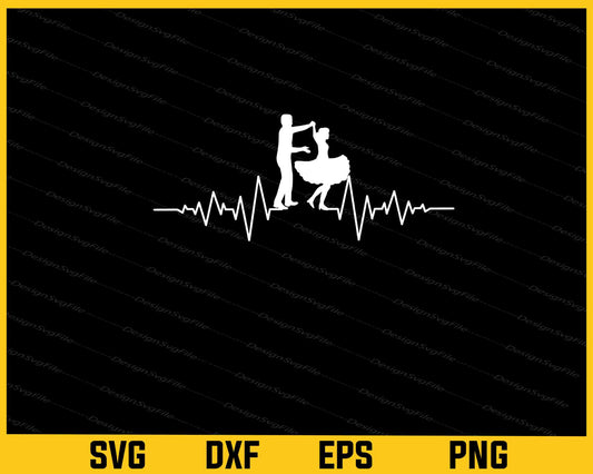 Dance Heartbeat Svg Cutting Printable File  - Premium Cutting Files in SVG, PNG & EPS Formats - Premium SVG Cutting Files for Crafts