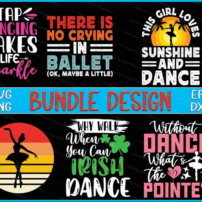 Dancing Bundle SVG Vintage Ballet PNG