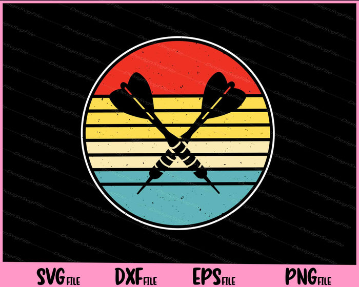 Dart vintage retro Svg Cutting Printable Files  - Premium Cutting Files in SVG, PNG & EPS Formats - Premium SVG Cutting Files for Crafts