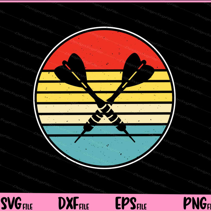 Dart vintage retro Svg Cutting Printable Files  - Premium Cutting Files in SVG, PNG & EPS Formats - Premium SVG Cutting Files for Crafts