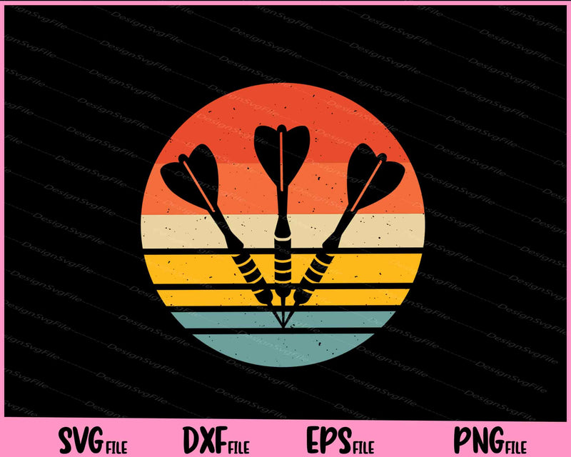 Dart vintage funny Svg Cutting Printable Files  - Premium Cutting Files in SVG, PNG & EPS Formats - Premium SVG Cutting Files for Crafts