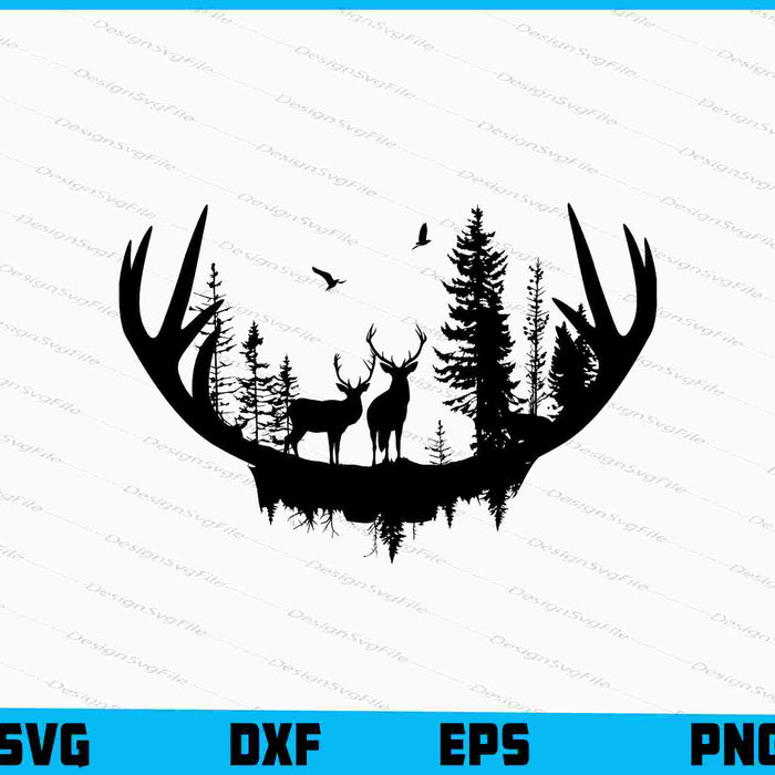 Deer Head SVG, Deer Hunting PNG