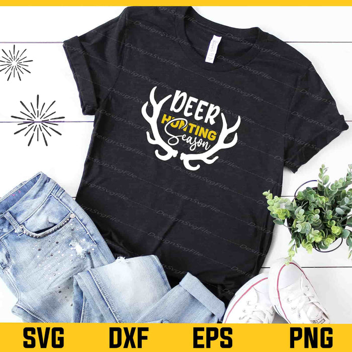 Deer Hunting Season Svg Cutting Printable File  - Premium Cutting Files in SVG, PNG & EPS Formats - Premium SVG Cutting Files for Crafts